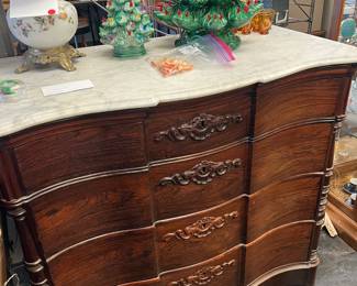 Marble top dresser
