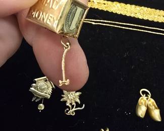 dollar wrapped in gold mad money charm so cool 