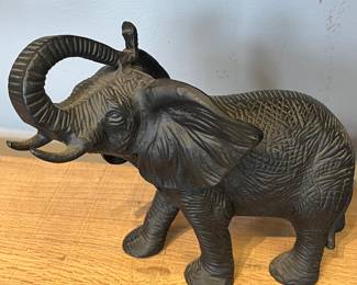 Cast iron elephant