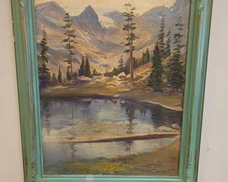 Albert Barcroft oil on canvas