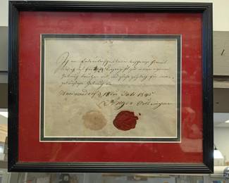 1854 prescription with seal