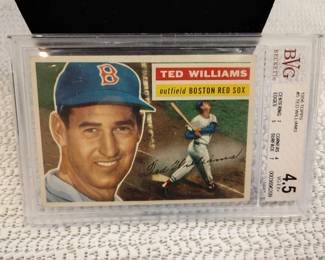 Ted Williams graded baseball card 