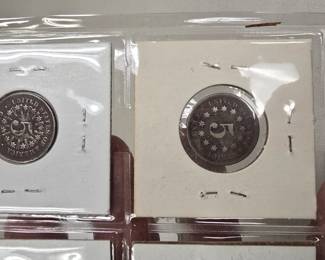 v nickels one with rays 