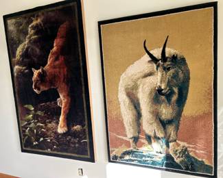 These are wall-hang ready and quite large! Exact measurements coming...