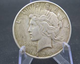 Lot 28. 1926 P Peace silver dollar