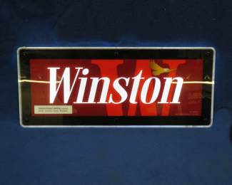 Lot 381. Electric LED Winston advertising sign in good working condition