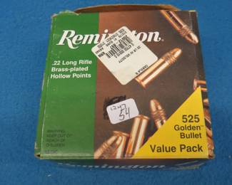 Lot 284. 525 Remington Golden Bullet 22LR rounds