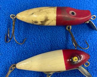 Lot 174. Unidentified 2 3/4" River Runt- style bait and a Paw-Paw ? 2 5/8" #9100 baits