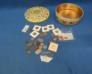 Lot 166. US coin mix including 3 silver war nickels, 5 Susan B Anthony, 4 state quarters, and more