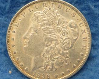 Lot 27. 1896 P Morgan silver dollar