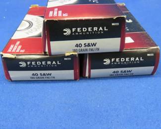 Lot 148. 150 Federal 40 S&W rounds