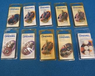 Lot 454. Ten new-in-the-package Dremel Tool accessories