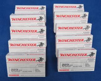 Lot 199. 200 Winchester .223 Rem rounds