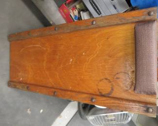 Lot 419. Solid creeper with cast wheels