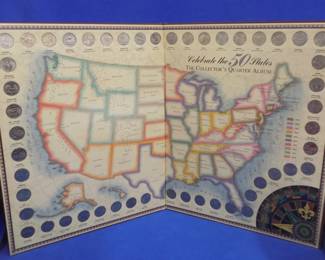 Lot 42. 50 States Quarter Album, complete