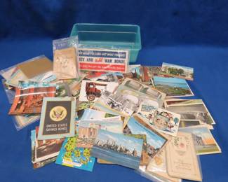 Lot 329. Lots of old postcards, many have writing, and more