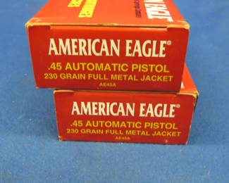 Lot 149. 100 American Eagle 45 Auto rounds