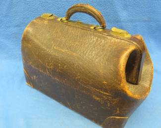 Lot 393. Vintage leather doctor's bag in very good condition