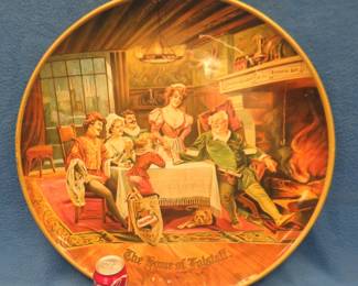 Lot 397. Vintage Falstaff Beer large 24" diameter metal tray