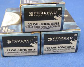 Lot 53. 150 Federal 22LR rounds