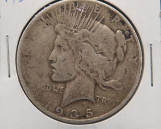 Lot 232. 1935 S Peace silver dollar