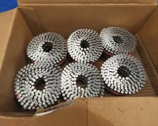 Lot 208. Six coils of nails