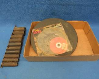 Lot 186. Two cutting wheels and a set of impact sockets
