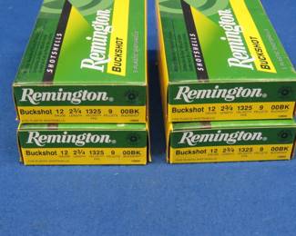Lot 190. 20 Remington 12-gauge 00BK rounds