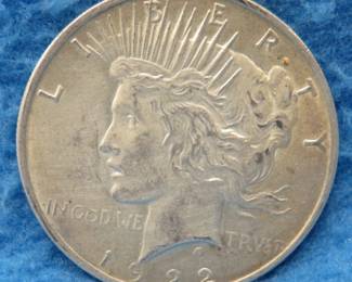 Lot 150. 1922 P Peace silver dollar