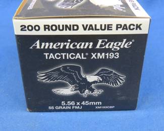 Lot 52. 200 American Eagle 5.56 rounds