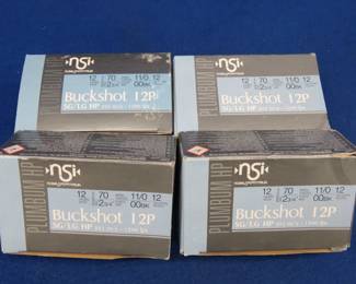 Lot 197. 40 NSI 12-gauge 00BK rounds