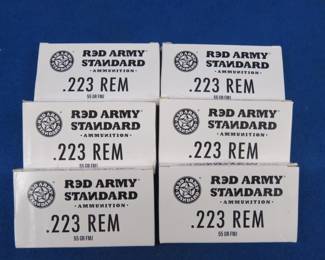 Lot 147. 120 Red Army Standard .223 Rem rounds