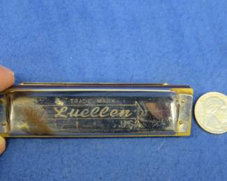 Lot 354. John Luellen & Co diatonic 10-hole diatonic harmonica. Sounds great. 