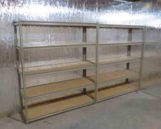 Lot 496. Two disassembled shelves.