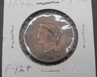 Lot 313. 1842 Large Cent
