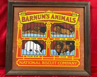 Framed Barnums Animals Advertisement