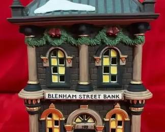 Vintage Dickens Village 1996 Blenham Street Bank