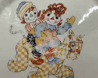 Vintage Raggedy Ann  Andy Ware Plate