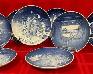 BG Bing  Grondahl Denmark Christmas Plates 1980s