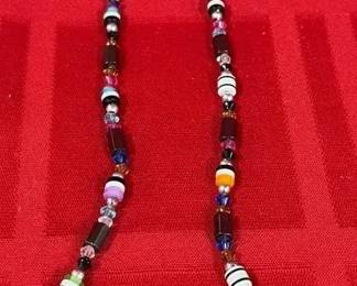 Multicolored Necklace with Magnetic closure