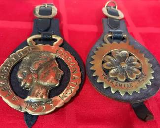 Horse Decor Horse Saddle Bridle Medallions on leather