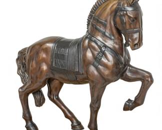 Lot 1071
In the Manner of Pierre Jules (PJ) Mene (French, 1810-1879) Bronze Standing Stallion