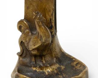 Lot 1070
Adolf Josef Pohl (Austrian, 1872-1930) Art Nouveau Bronze Rooster Matchbox Holder