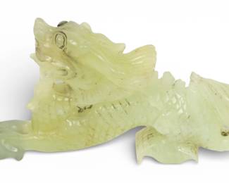 Lot 1040
Chinese Carved Jade Dragon