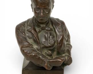 Lot 1069
Edwin E Codman (American, 1876-1955) Bronze Bust of Thomas Edison