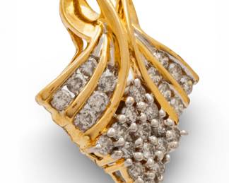 Lot 94
14k Yellow Gold and Diamond Slide Pendant