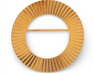 Lot 50
Tiffany & Co (Paris) 14 Kt Circular Brooch 1960