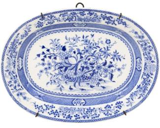 Lot 1086
Minton (England) Blue Transfer Staffordshire Platter