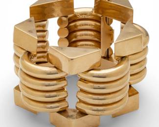 Lot 11
14K Yellow Gold Link Bracelet, 1960