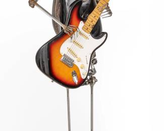 Lot 1055
Sonny Dalton (American, 1933-2011) Monumental Steampunk Mixed Metal Skeleton, "Guitar"